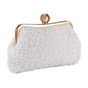 Beaded Pearl Clutch Bag for Weddings and Bridal Parties